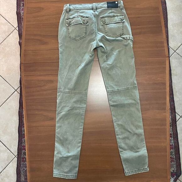 BCBGMAXAZRIA Olive Green Utility Skinny Pants – Size 28 - Picture 2 of 8